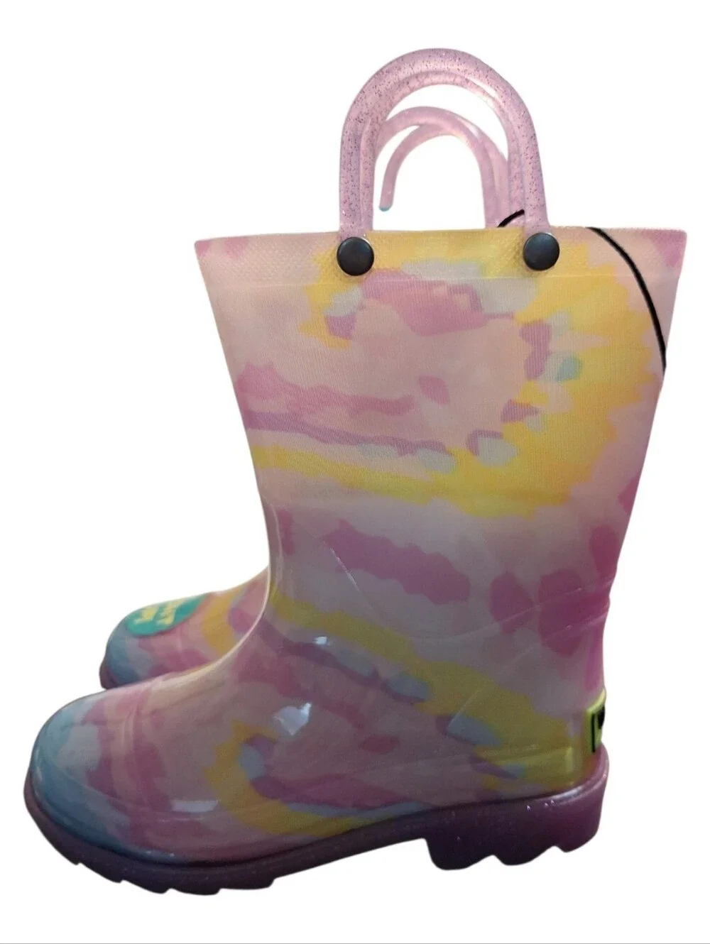 NWT Western Chief Tie-dye Swirl Light-up Rain Boots